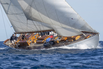 25 09 2022, Saint-Tropez (FRA, 83), Les Voiles de Saint-Tropez 2022, Arrivée des bateaux et de la Coupe d'Automne du Yacht Club de France, Oiseau de Feu
