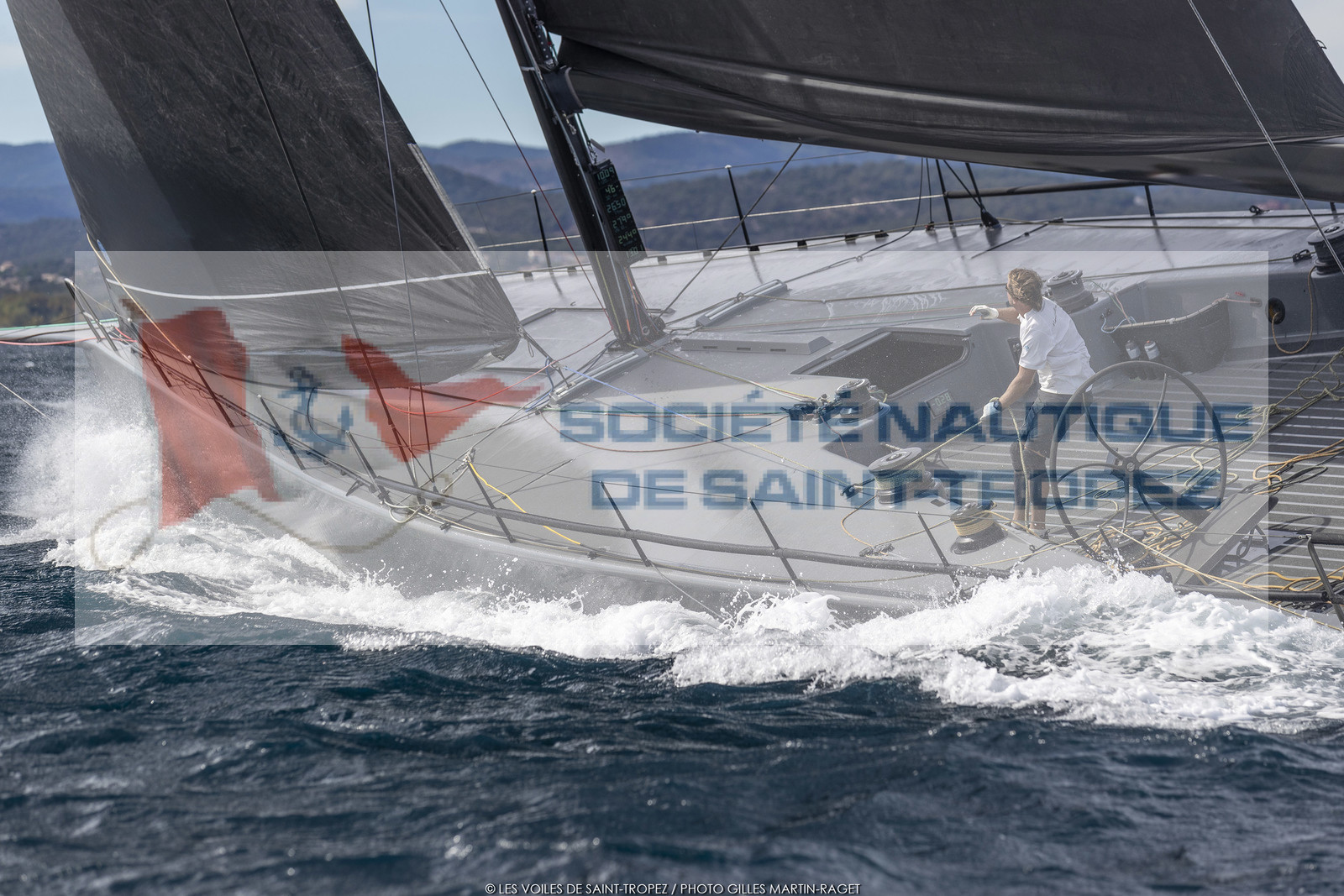 02 10 2022, Saint-Tropez (FRA,83), Voiles de Saint-Tropez 2022,  entraînement des maxis