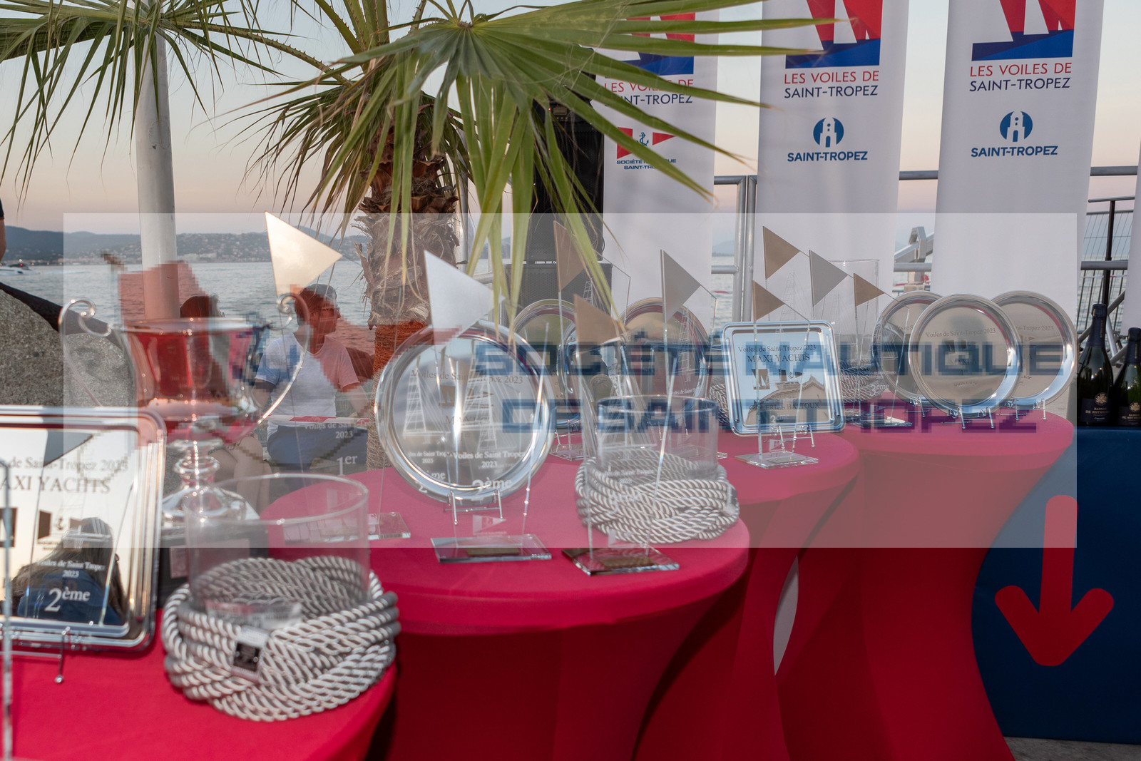 06 10 2023, Saint-Tropez (FRA,83), Les Voiles de Saint-Tropez 2023, Race Day 6, Maxi yachts prizegiving