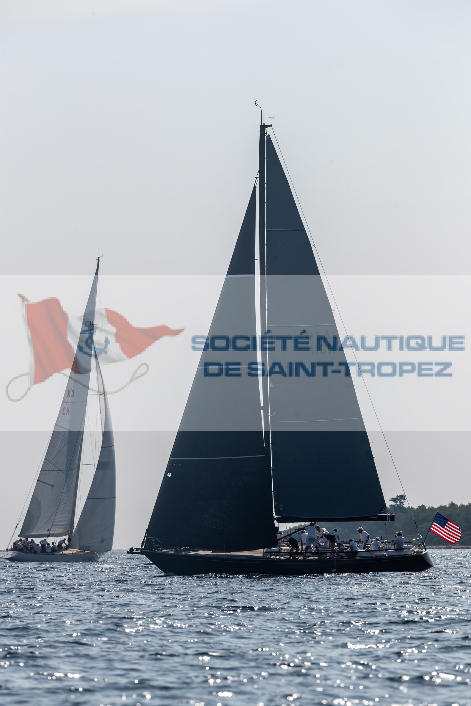 05 10 2023, Saint-Tropez (FRA,83), Les Voiles de Saint-Tropez 2023, Race Day 5, Défi Pride Vs Ikra